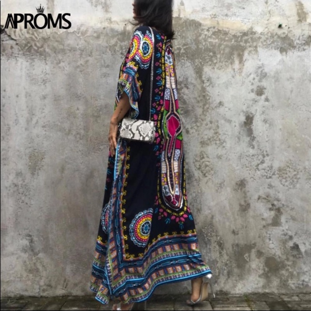 Beautiful TRADITIONAL AFRICAN PRINT 18W on model - Picture 3 of 5